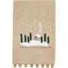 Mud Pie Embroidery Bell Christmas Towel, House, 21″ x 14″