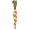Mud Pie Fabric Carrot Décor, 15″, Orange Buffalo(1 Count (Pack of 1))