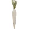 Mud Pie Fabric Carrot Décor, 15″, White(Natural)