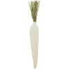 Mud Pie Fabric Carrot Décor, 15″, White(White)