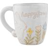 Mud Pie Handle Mugs, Bunny; 4″ x 3.5″(Happy)