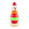 Mud Pie Kids Christmas Stacker Toy, Santa, 5″ x 2″ Dia