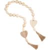 Mud Pie Oversized Heart Wood Beads(Heart)