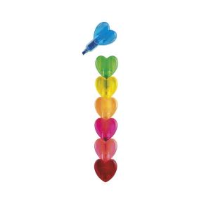Mud Pie Kids Clear Heart Stacking Markers