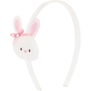Mud Pie Little Girl Easter Bunny Acrylic Headband(White)