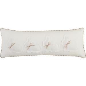 Mud Pie Long Spring Bunny Pillow; Long 11″ x 32″(Long)