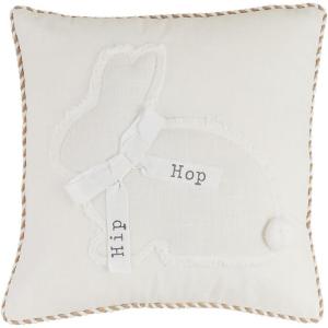 Mud Pie Long Spring Bunny Pillow; Long 11″ x 32″(Square)
