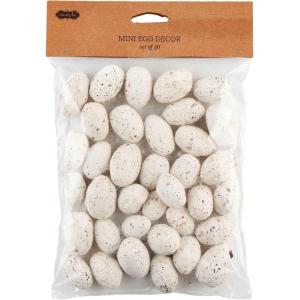 Mud Pie Mini Egg Filler Set, 2″ x 2″, White