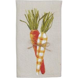 Mud Pie Painted Easter Towel, Egg, 14″ x 21″(Carrot)