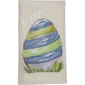 Mud Pie Painted Easter Towel, Egg, 14″ x 21″(Egg)