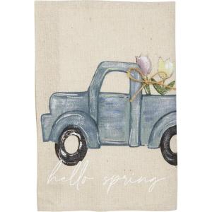 Mud Pie Painted Easter Towel, Egg, 14″ x 21″(Truck)