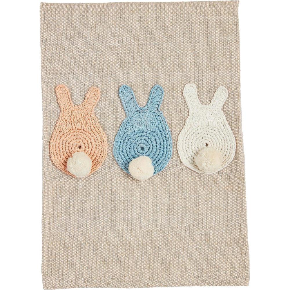 image:imageMud Pie Easter Crochet Towel Tails 14 x 21Tails