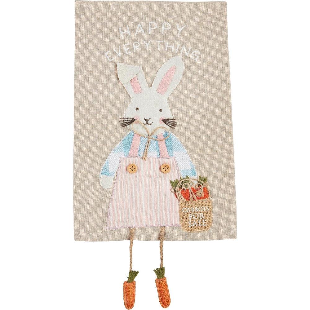 image:imageMud Pie Easter Dangle Towels Spring is Here 14 x 21 SmallHappy Everything