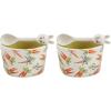 Mud Pie Blue Bow Easter Tidbit Set; dip 2″ x 3″ dia | spoon 3 1/2″(Carrot)