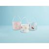 Mud Pie Blue Easter Beaded Bucket; 7 1/2″ x 8 1/2″(Egg)