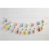 Mud Pie Bottle Brush Bunny Garland; 60″