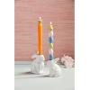 Mud Pie Led Bunny Taper Holder; Small 5″ x 3 3/4″