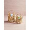 Mud Pie Nested Hyacinth Easter Baskets, Brown