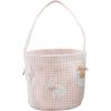 Mud Pie Blue Easter Beaded Bucket; 7 1/2″ x 8 1/2″(Pink)