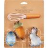 Mud Pie Cookie Cutter Whisk Set, 7.5″ x 9″, Flower(Carrot)