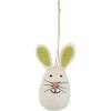 Mud Pie Felt Wool Egg Hangers, Green; 3″ H