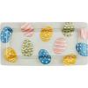 Mud Pie Glass Easter Egg Platter; 7 1/4″ x 15″