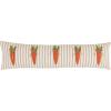 Mud Pie Long Carrot Easter Pillow; 7 1/2″ x 30″(Carrot)