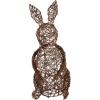 Mud Pie Woven Led Bunny Sitter; Large 20″ x 9″