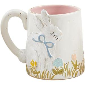 Mud Pie Bunny Easter Mug; 16 oz