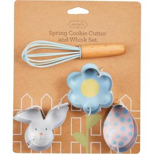 Mud Pie Cookie Cutter Whisk Set, 7.5″ x 9″, Flower(Flower)