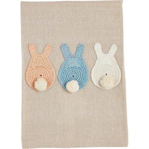 Mud Pie Easter Crochet Towel, Tails; 14″ x 21(Tails)