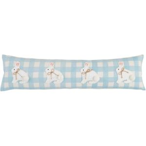 Mud Pie Long Carrot Easter Pillow; 7 1/2″ x 30″(Bunny)