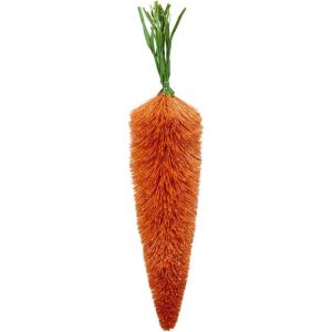Mud Pie Orange Bottle Brush Carrot; 8″(Orange)
