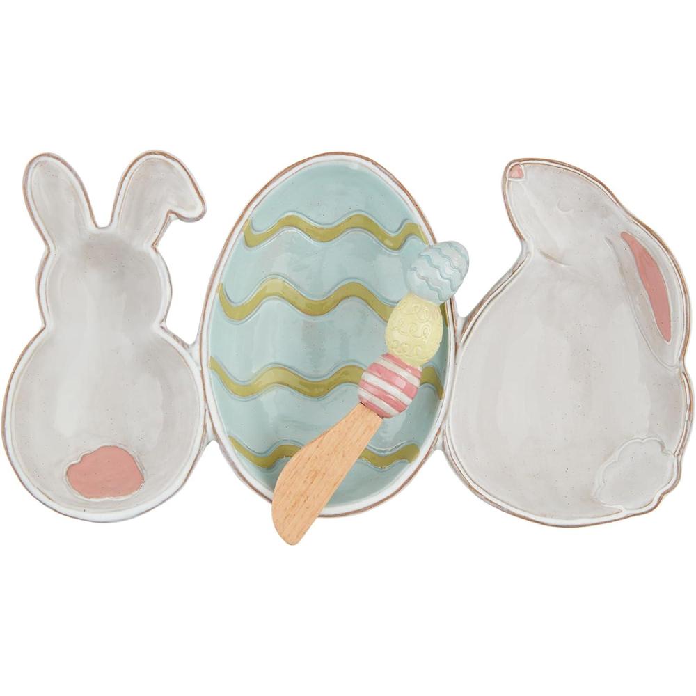 image:imageMud Pie Bunny Triple Tidbit tidbit 11 x 6