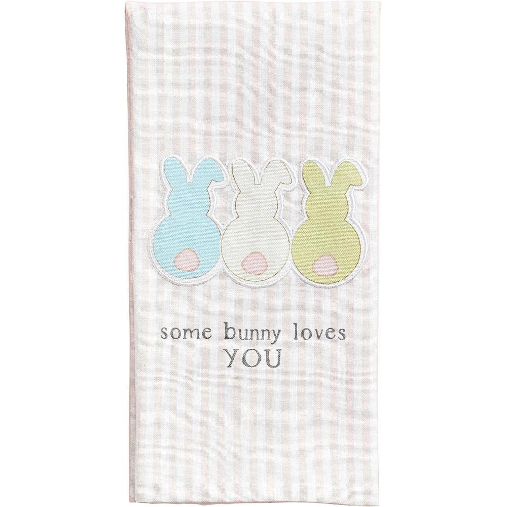 image:imageMud Pie Flower Patch Towel Three Flowers 18 x 26Bunny