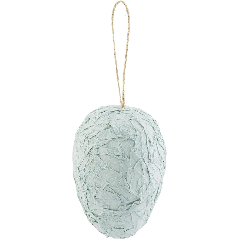 image:imageMud Pie Paper Mache Egg Decor 4 x 25 Blue