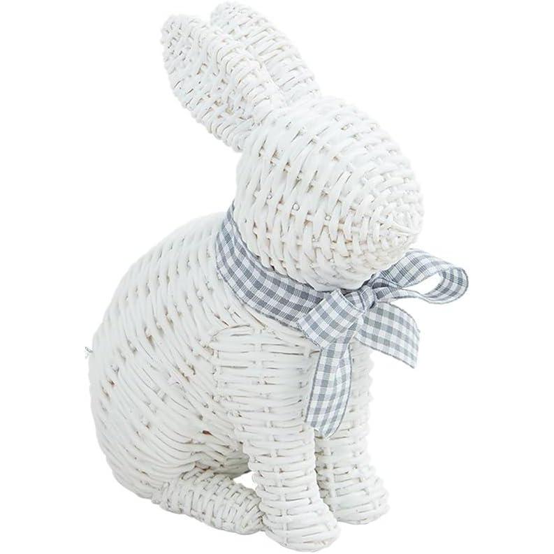 image:imageMud Pie Wicker Resin Bunny Small 6 14 x 4 12