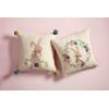 Mud Pie Bunny Embroidered Pillows, 19″ x 18″, Happy(Happy)