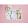 Mud Pie Easter Placemat Napkin Set, 18.5″ 12.5″, BLUE
