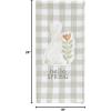 Mud Pie Flower Patch Towel, Three Flowers; 18″ x 26″(Three Bunnies)