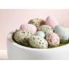 Mud Pie Paper Mache Egg Decor, 4″ x 2.5″, Pink Speckle