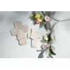 Mud Pie Sm Ceramic Flower Cross; 5 1/2″ X 3 3/4″