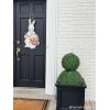 Mud Pie Tin Bunny Door Hanger; 26″ x 14 1/2″