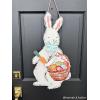 Mud Pie Tin Bunny Door Hanger; 26″ x 14 1/2″
