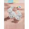 Mud Pie Wicker Resin Bunny; Small 6 1/4″ x 4 1/2″