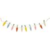 Mud Pie Bottle Brush Carrot Garland; 60″