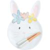 Mud Pie Bunny Cookie Tray; tray: 10″ x 14″; tongs: 6.5″