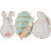Mud Pie Bunny Triple Tidbit; tidbit: 11″ x 6″