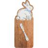 Mud Pie Bunny Wood Board Set; board 14″ x 5 3/4″ | spreader 5 1/2″