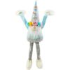 Mud Pie Easter Dangle Arm Gnome, Spring Has Sprung, 15″ x 4″